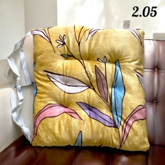 Đệm ngồi bệt hình vuông hoạt tiết mới 40x40cm