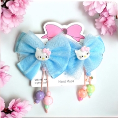 13.3 Set 2 kẹp mỏ vịt nơ (kẹp 4,5cm, nơ 6->7cm)
