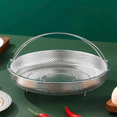 S4T Vỉ Hấp Inox Kèm Đế Có Tay Cầm 23x4cm