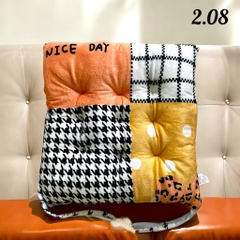 Đệm ngồi bệt hình vuông hoạt tiết mới 40x40cm