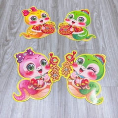 Sét 2 hình rắn trang trí tết 2015