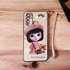 Ốp Lưng Điện Thoại Mềm, Bảo Vệ Camera Hình Cô Gái Dễ Thương Cho Vivo Y50