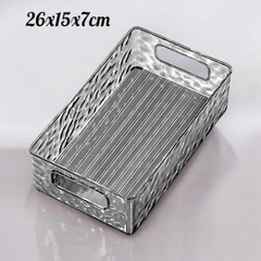 Hộp đựng mỹ phẩm họa tiết sông băng 27x15x7cm