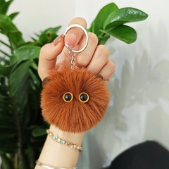 Móc khóa bông tai mèo dễ thương