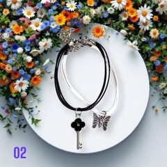 Vòng tay đôi nhiều hình dễ thương