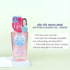 Dầu Tẩy Trang Kose Softymo Deep Cleansing Oil 230ml