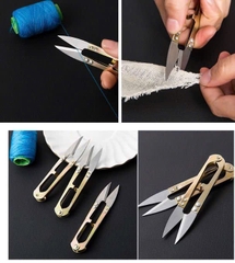 Kéo kim loại cắt chỉ thừa