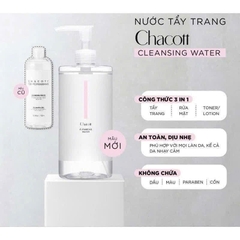 Nước tẩy trang giúp làm sạch da Chacott Cleansing Water 500ml