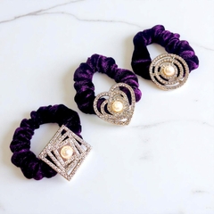 14.4 Dây Cột Tóc Nhung Đính Đá Nhiều Mẫu (1 cái)