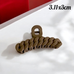 T3.Kẹp tóc càng cua bện xoắn dễ thương 11x3cm