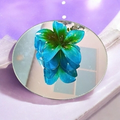 Kẹp Càng Cua Hoa Sứ Nhựa Trong 8cm