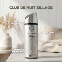 13.10.Xịt Thơm Toàn Thân Armaf Club De Nuit Perfume Body 200ml