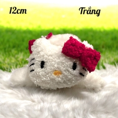 T6. Kẹp tóc càng cua lông mèo Hello Kitty dễ thương 12cm