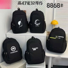 T10. Balo vải nhung họa tiết hoa nhí 19*22*8cm