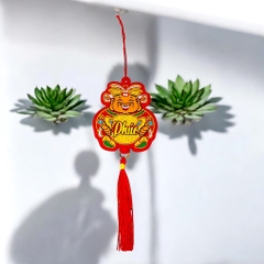 Dây treo thần tài may mắn 27cm (tính cả dây treo)
