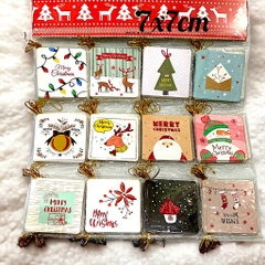 Sét 3 thiệp Noel trang trí 7x7cm