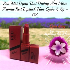 Son Môi Dạng Thỏi Dưỡng Ẩm Mira Aroma Red Lipstick Hàn Quốc 2.2g