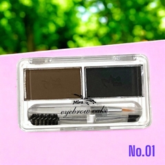Phấn kẻ lông mày dạng bột 2 ô Mira Eyebrow Powder 7g