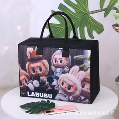 Túi nỉ du lịch họa tiết Labubu 38*27*18cm