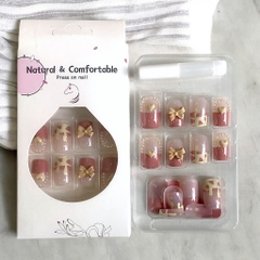 Set 24 móng đính đá kiểu keo