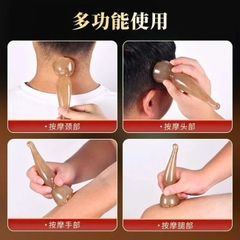 B8.10 Cây massage mặt cao cấp bằng sáp ong dài 13,5cm (có hộp)