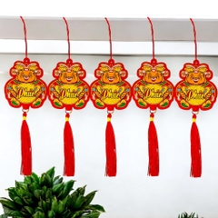 Dây treo thần tài may mắn 27cm (tính cả dây treo)