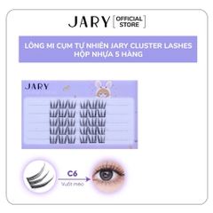 14.7.Lông mi cụm tự nhiên JARY Cluster Lashes hộp nhựa 5 hàng