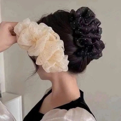 Kẹp tóc phồng đính đá lấp lánh