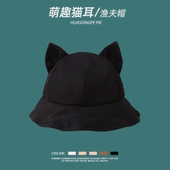 B7.1 Mũ Lưỡii Traii Vải Cotton Mềm Thêu Nơ, Chữ Phong Cách Hàn Quốc