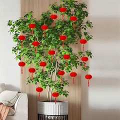 Lồng đèn nhung đỏ 6cm số 5