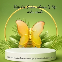 Kẹp bướm nhám 2 lớp nhiều màu