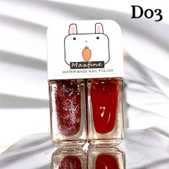 Combo 2 sơn móng tay MAXFINE 2in1 có thể lột