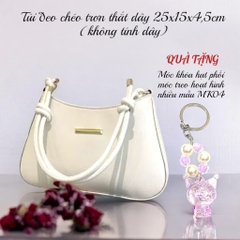 Túi đeo chéo trơn thắt dây 25x15x4,5cm (không tính dây)
