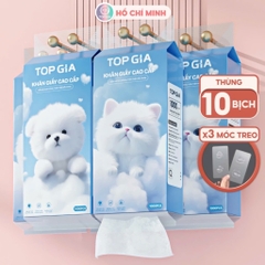 Bịch 1000 tờ khăn giấy rút Top Gia 130x175mm