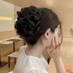 Kẹp tóc phồng đính đá lấp lánh