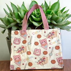 Túi vải canvas 1 lớp có khóa 40x34cm