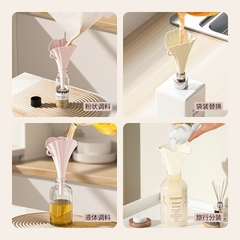 Phễu nhựa gấp sáng tạo hình bông hoa dài 11cm
