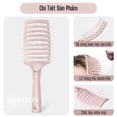 B8.10 Lược chải tóc cong massage da đầu