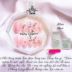Hộp 10 móng tay đính hoa và đá BJ-888