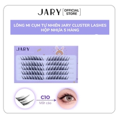 14.7.Lông mi cụm tự nhiên JARY Cluster Lashes hộp nhựa 5 hàng