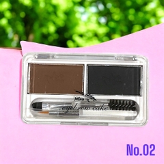 Phấn kẻ lông mày dạng bột 2 ô Mira Eyebrow Powder 7g
