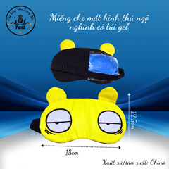 Miếng che mắt hình thú ngộ nghĩnh có túi gel