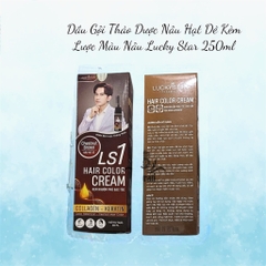 Dầu Gội Thảo Dược Cao Cấp Kèm Lược Màu Nâu Lucky Star 250ml