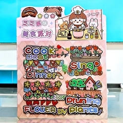 Sét 5 tấm sticker siêu cute Nội Địa Trung