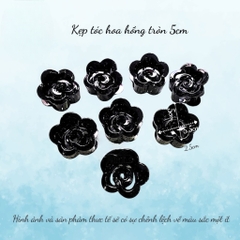 T5.Kẹp tóc hoa hồng tròn 5cm