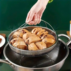 S4T Vỉ Hấp Inox Kèm Đế Có Tay Cầm 23x4cm