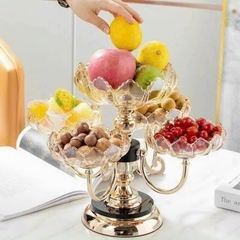 PN. Khay mứt 5 cánh 2 tầng xoay cao cấp