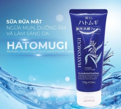 Sữa Rửa Mặt Ngừa Mụn Hatomugi The Medicated Facial Foam 130g
