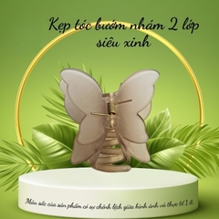 Kẹp bướm nhám 2 lớp nhiều màu