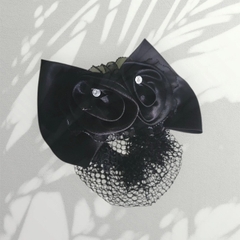 T8. Kẹp búi lưới nơ hoa